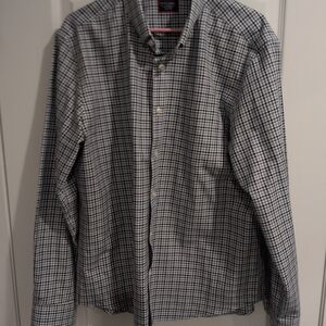 UNTUCKit Men's Gray and Black Checkered Shirt